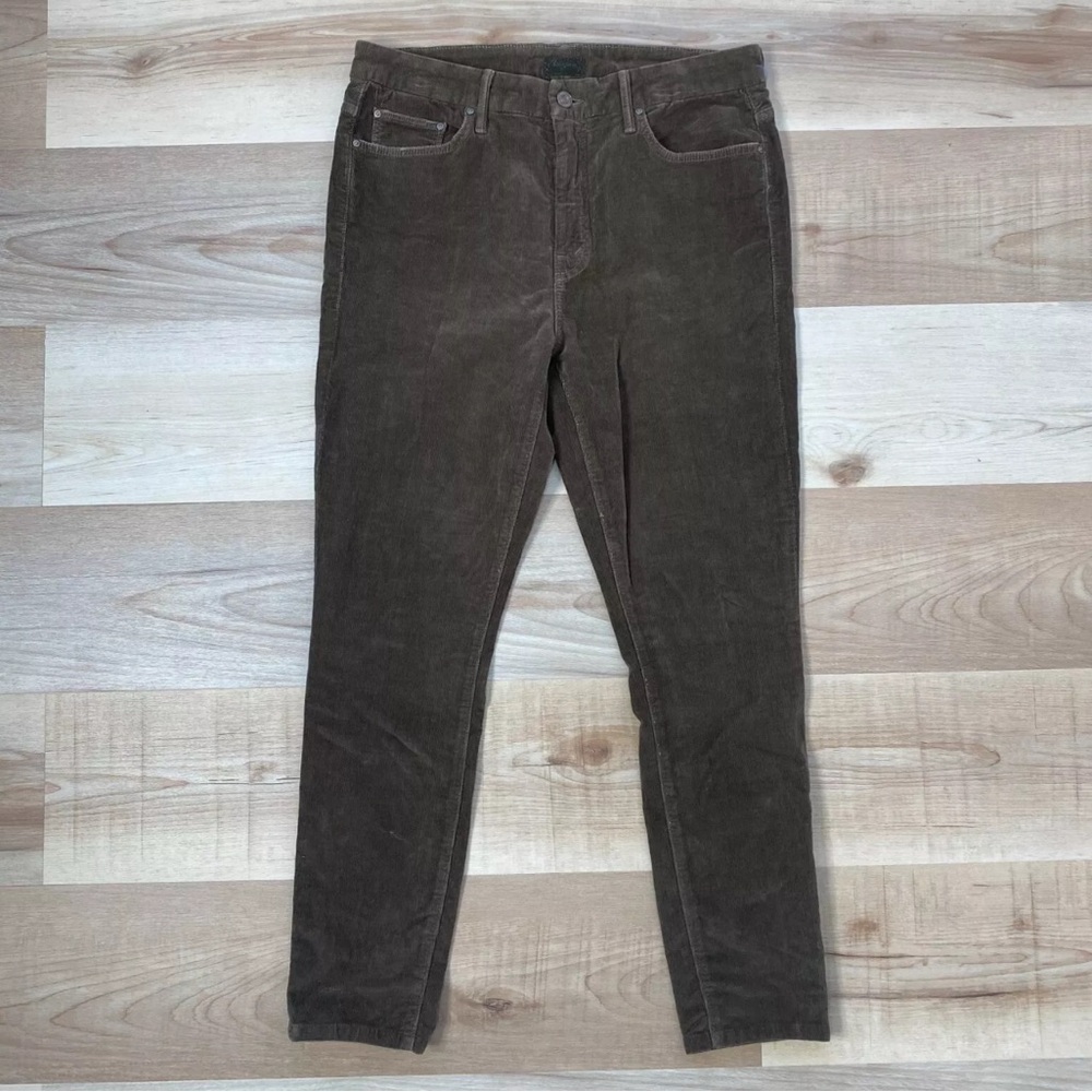 Mother High Waisted Looker Corduroy Pants Cinnamon Dye Size 31